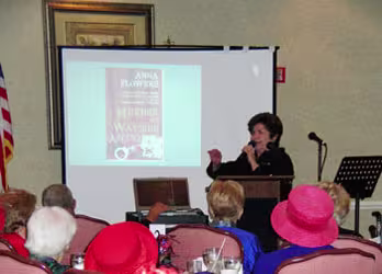 Red Hat Luncheon - speaks, " Wanton Woman"